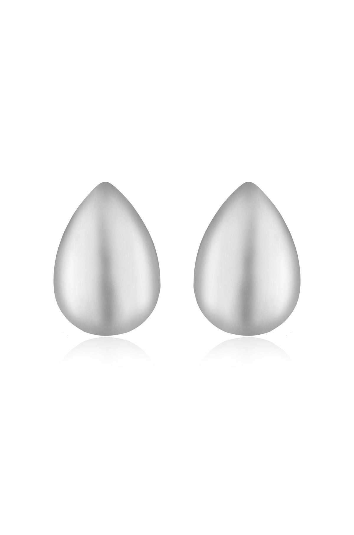 Statement Tear Drop Earrings - Rhodium Plated | Ettika
