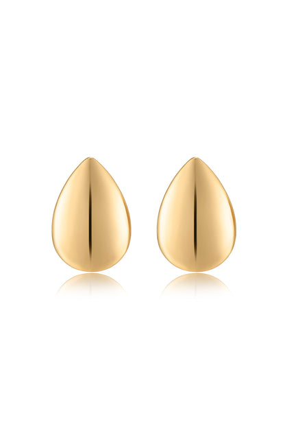 Statement Tear Drop Earrings - Rhodium Plated | Ettika