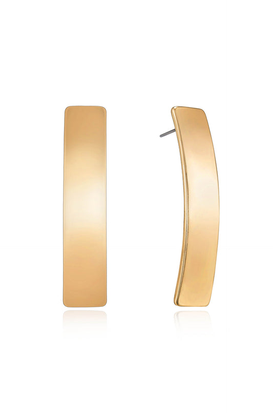 Single Bar Earrings - 18k Gold Plated | Ettika