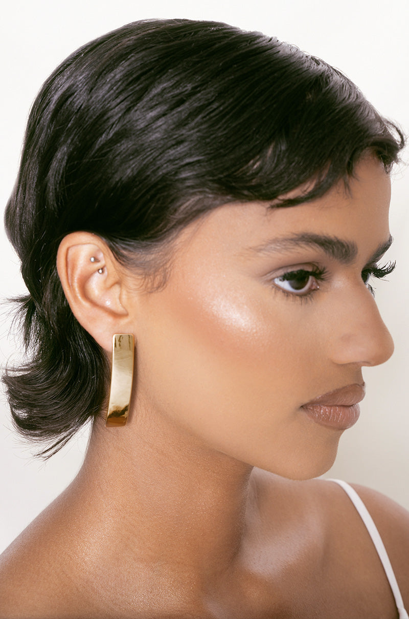 Single Bar Earrings - 18k Gold Plated | Ettika