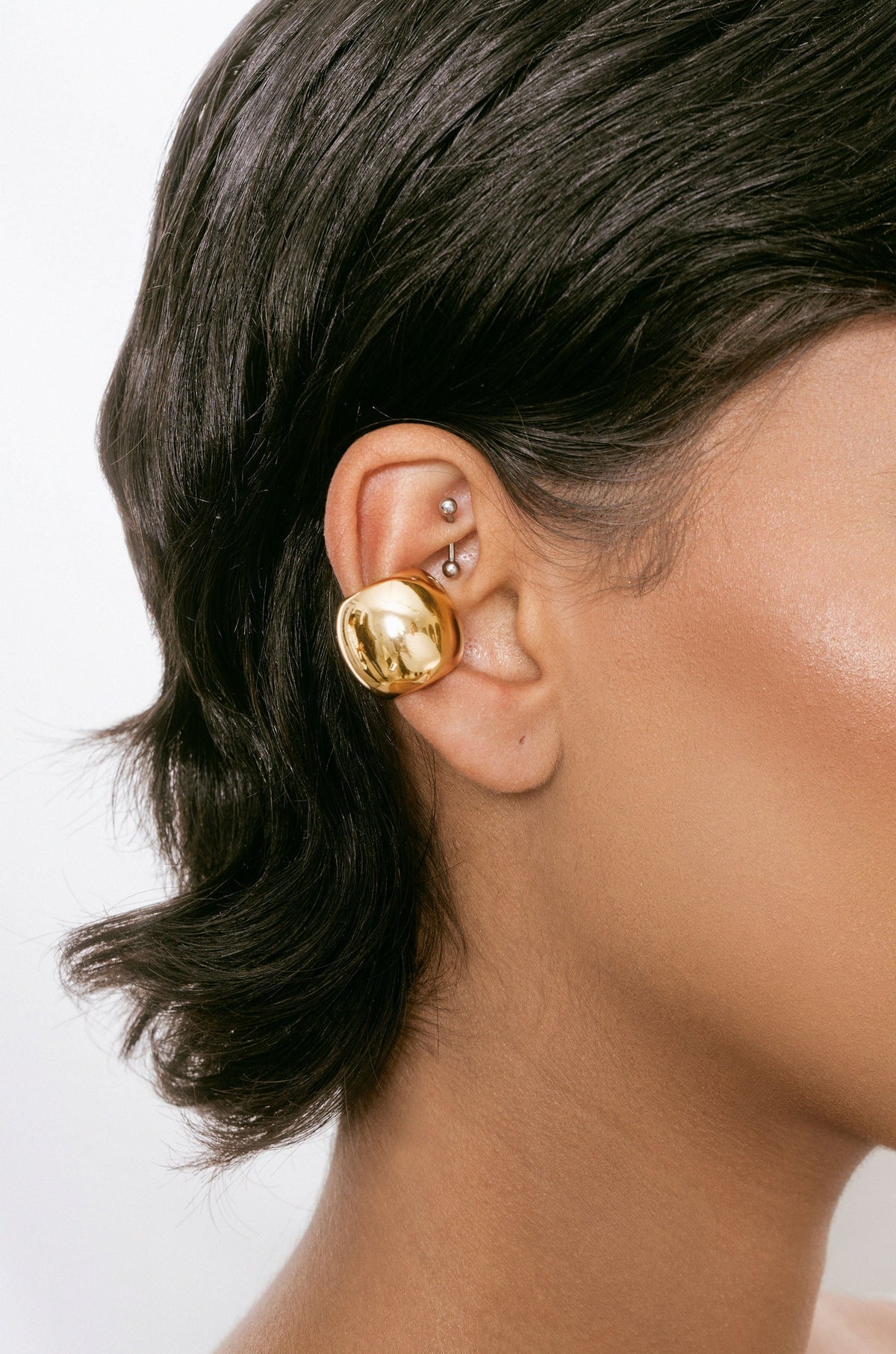 Chunky Metal Ear Cuff - 18k Gold Plated | Ettika