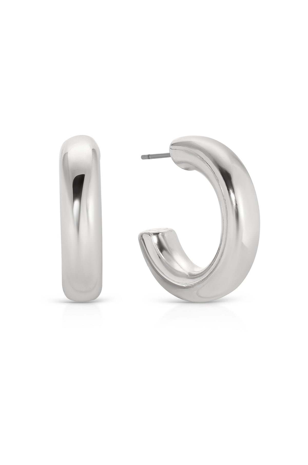 Small Thick Classic Hoops - 18k Gold Plated | Ettika