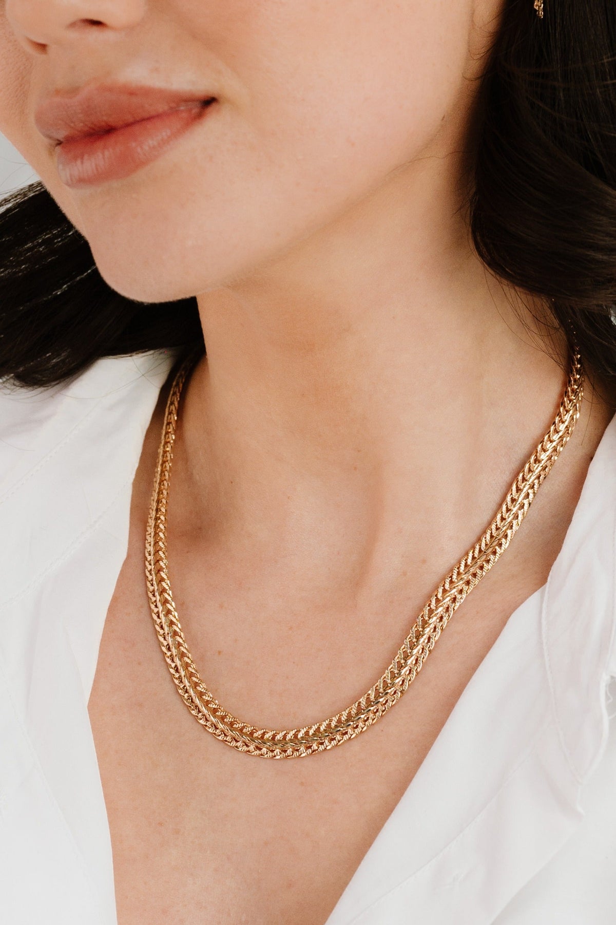 Woven Chain Necklace - 18k Gold Plated | Ettika