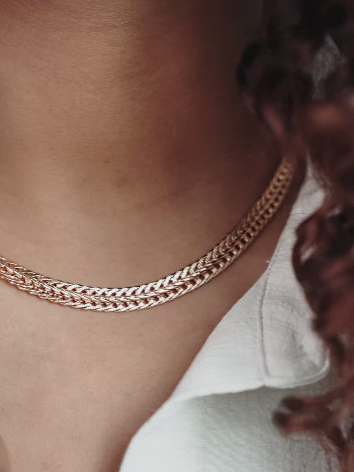 Woven Chain Necklace - 18k Gold Plated | Ettika