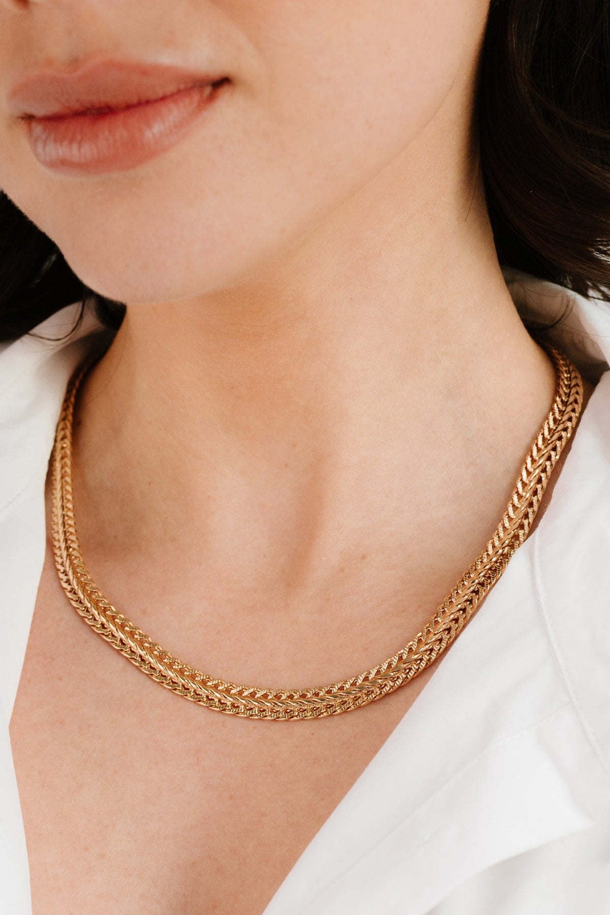 Woven Chain Necklace - 18k Gold Plated | Ettika