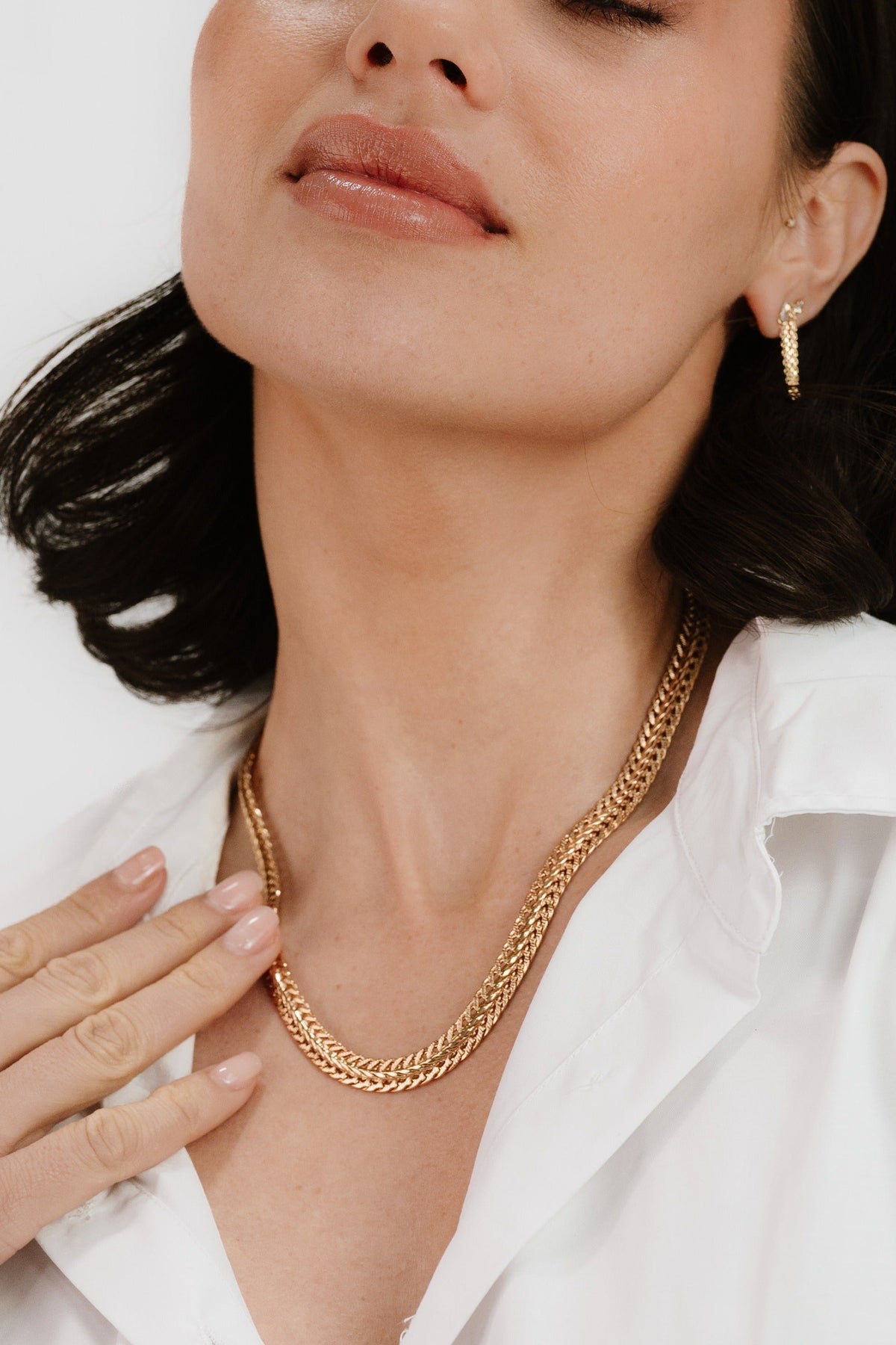 Woven Chain Necklace - 18k Gold Plated | Ettika