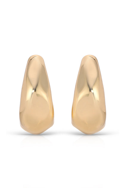 True Golden Hoop Earrings - 18k Gold Plated | Ettika