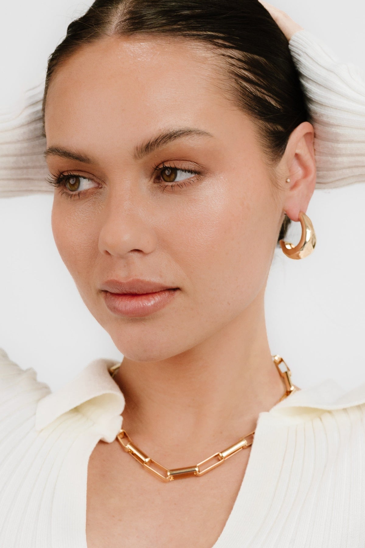 True Golden Hoop Earrings - 18k Gold Plated | Ettika