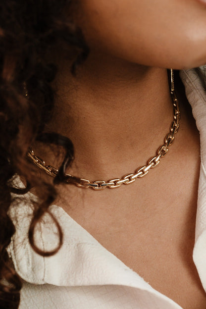 Chunky Chain Link Necklace - 18k Gold Plated | Ettika