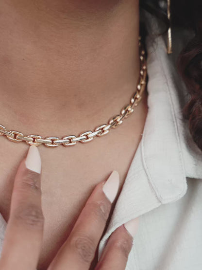 Chunky Chain Link Necklace - 18k Gold Plated | Ettika