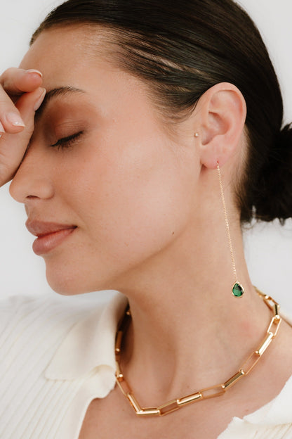 Rectangular Link Necklace - 18k Gold Plated | Ettika