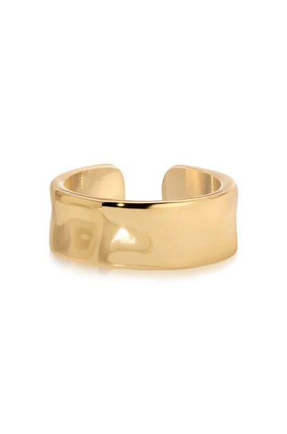 Classic Hammered Ear Cuff - 18k Gold Plated | Ettika