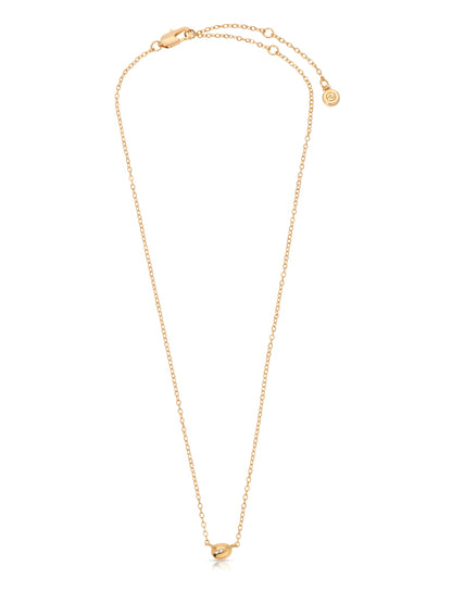 Polished Dainty Pebble Necklace - 18k Gold Plated | Ettika