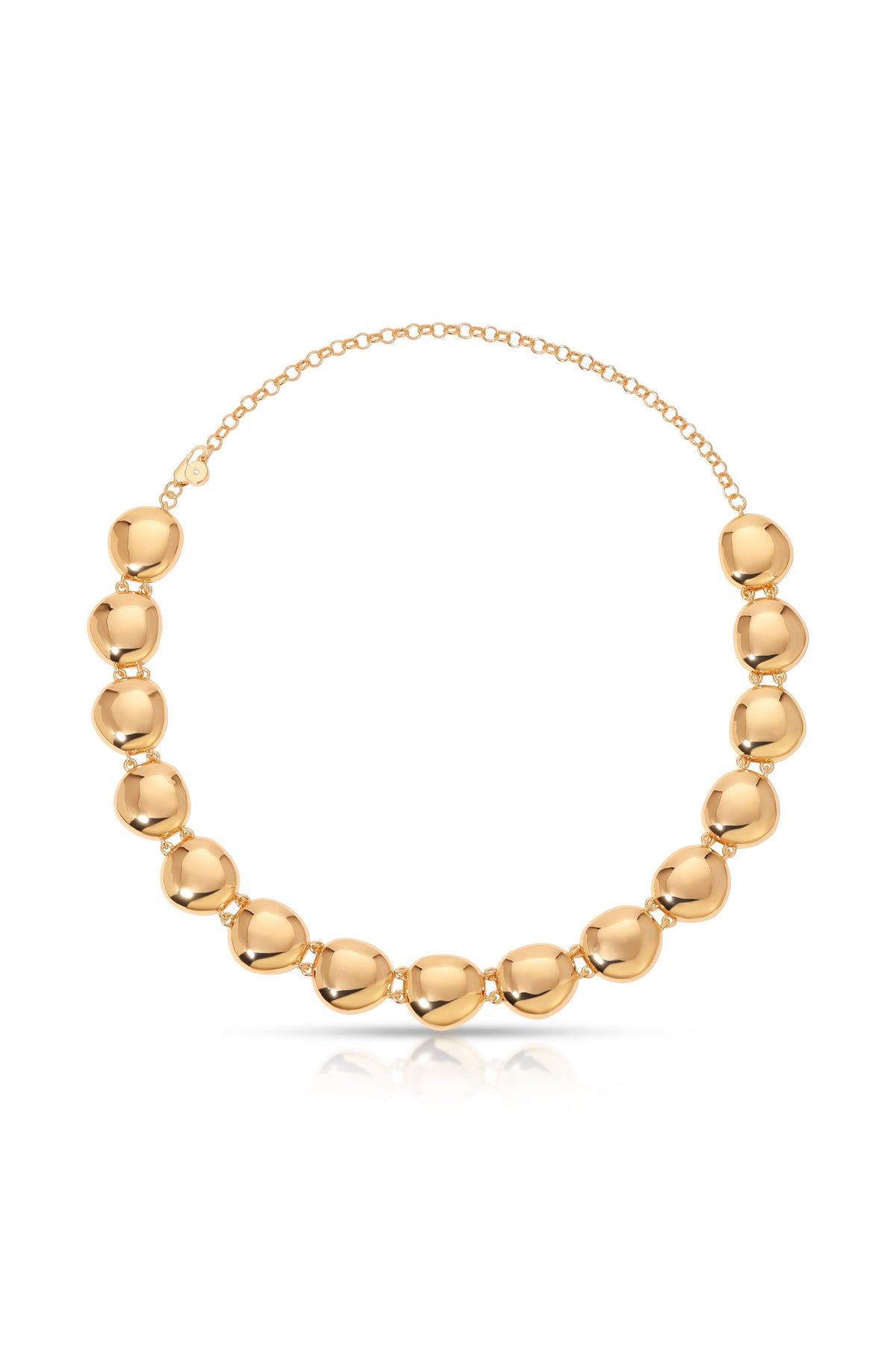 Polished Pebble Choker Necklace - 18k Gold Plated | Ettika