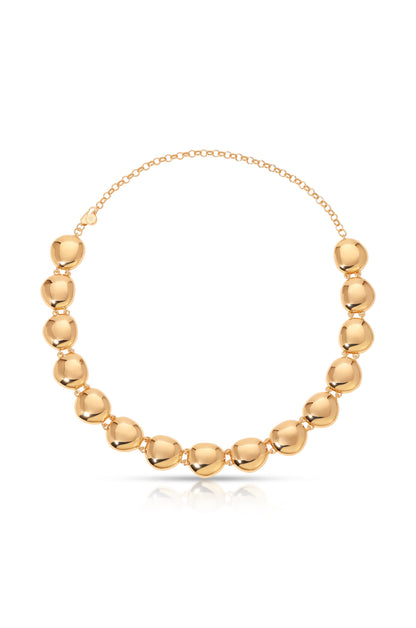Polished Pebble Choker Necklace - 18k Gold Plated | Ettika