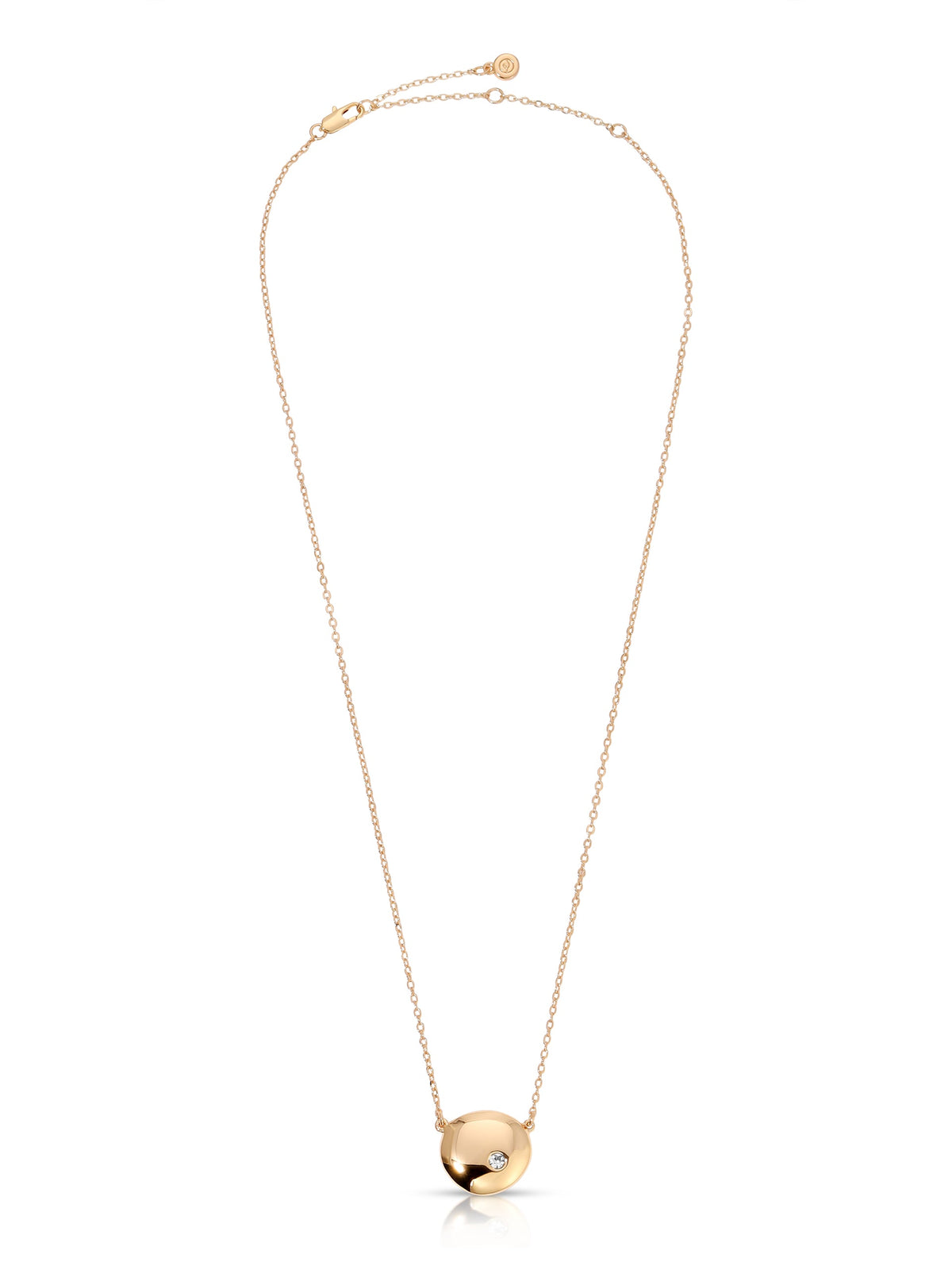 Polished Pebble Pendant Necklace - 18k Gold Plated | Ettika