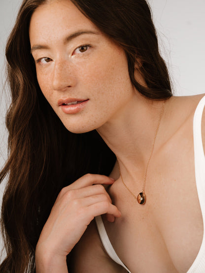 Polished Pebble Pendant Necklace - 18k Gold Plated | Ettika