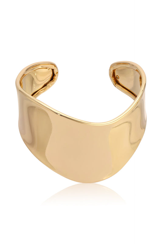 Smooth Cuff Bracelet - 18k Gold Plated | Ettika