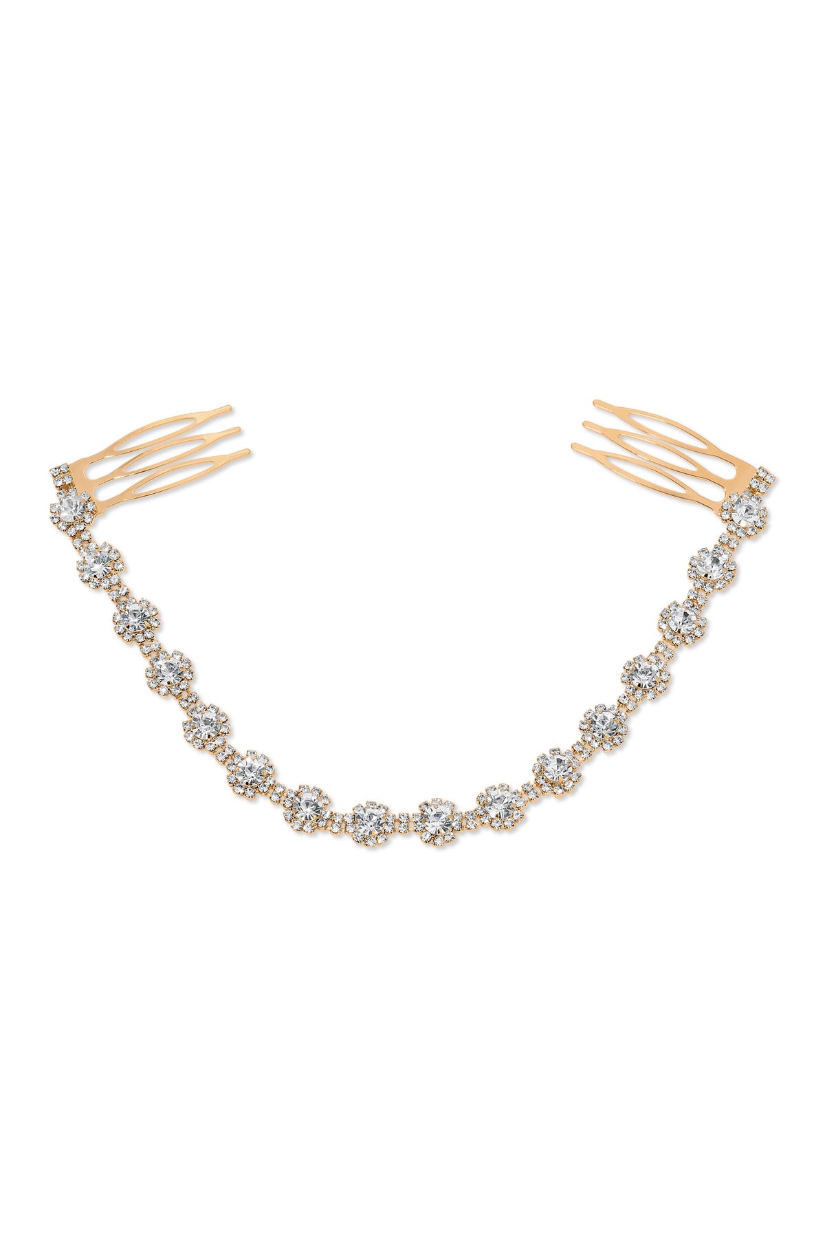 Grecian Goddess Draping Hair Comb - Gold Tone | Ettika