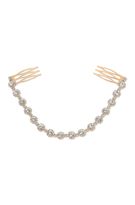 Grecian Goddess Draping Hair Comb - Gold Tone | Ettika