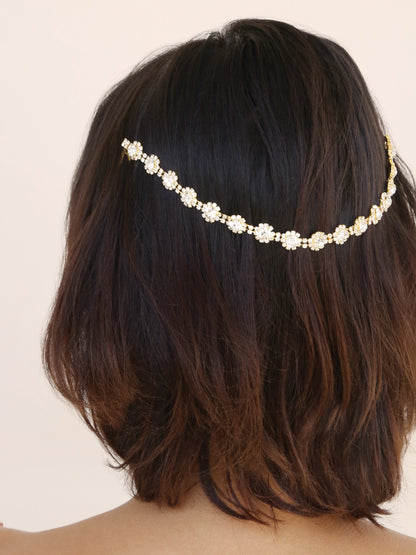 Grecian Goddess Draping Hair Comb - Gold Tone | Ettika