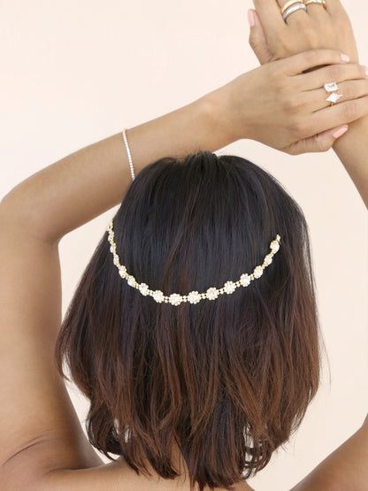 Grecian Goddess Draping Hair Comb - Gold Tone | Ettika