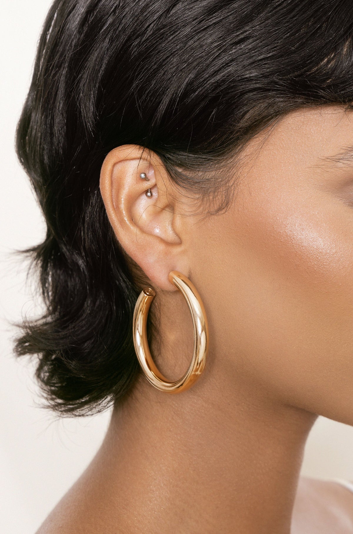 Large Thick Classic Hoops - 18k Gold Plated | Ettika