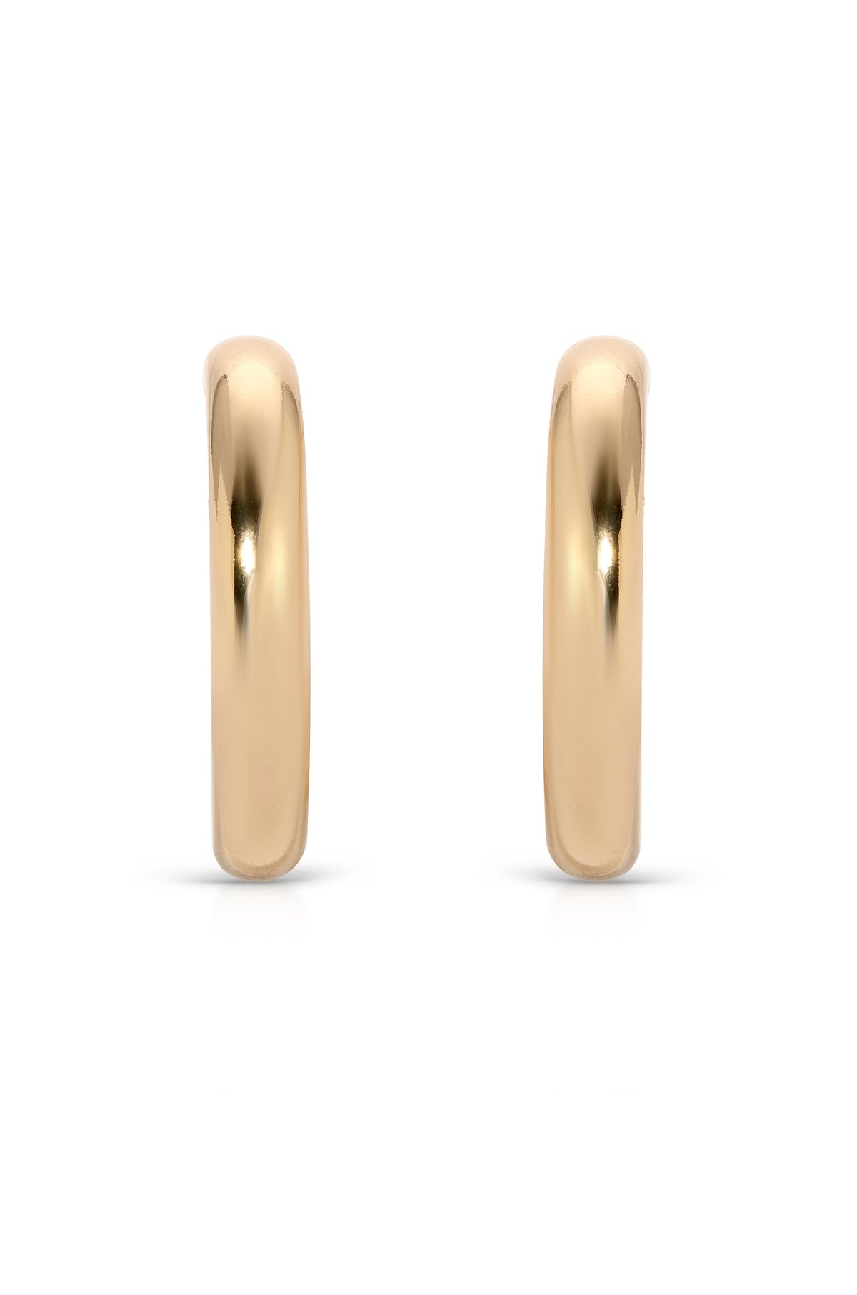 Medium Thick Classic Hoops - 18k Gold Plated | Ettika