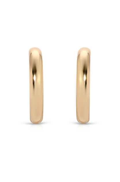 Medium Thick Classic Hoops - 18k Gold Plated | Ettika