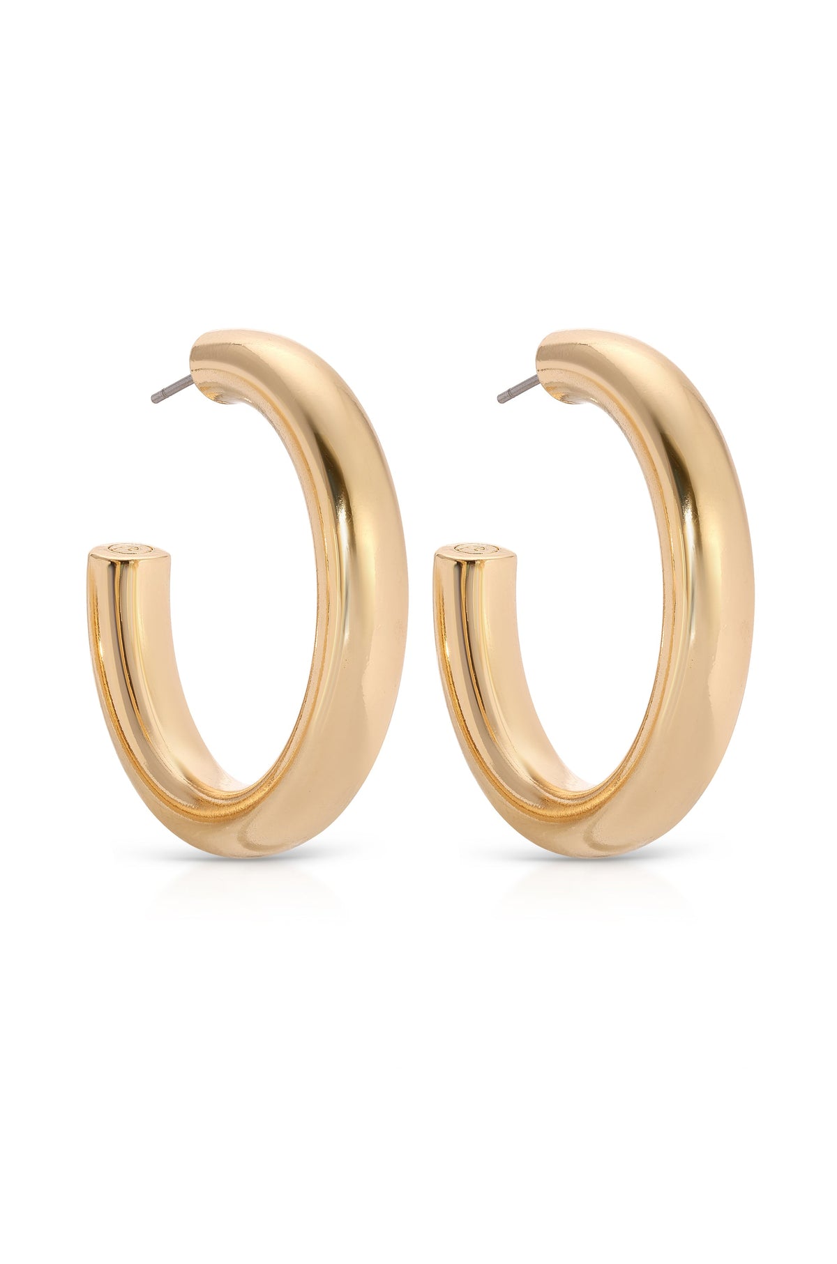 Medium Thick Classic Hoops - 18k Gold Plated | Ettika
