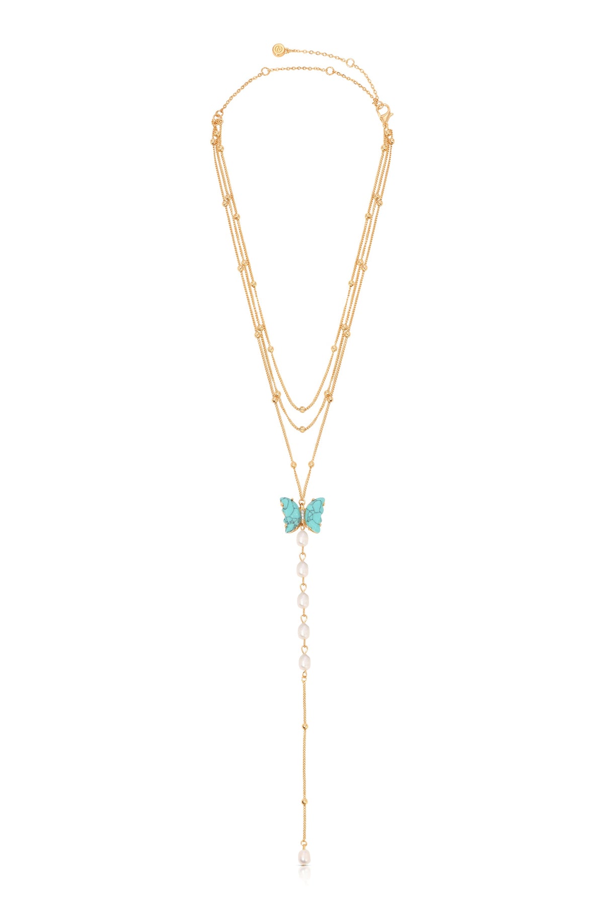 Turquoise Butterfly Lariat - Turquoise | Ettika