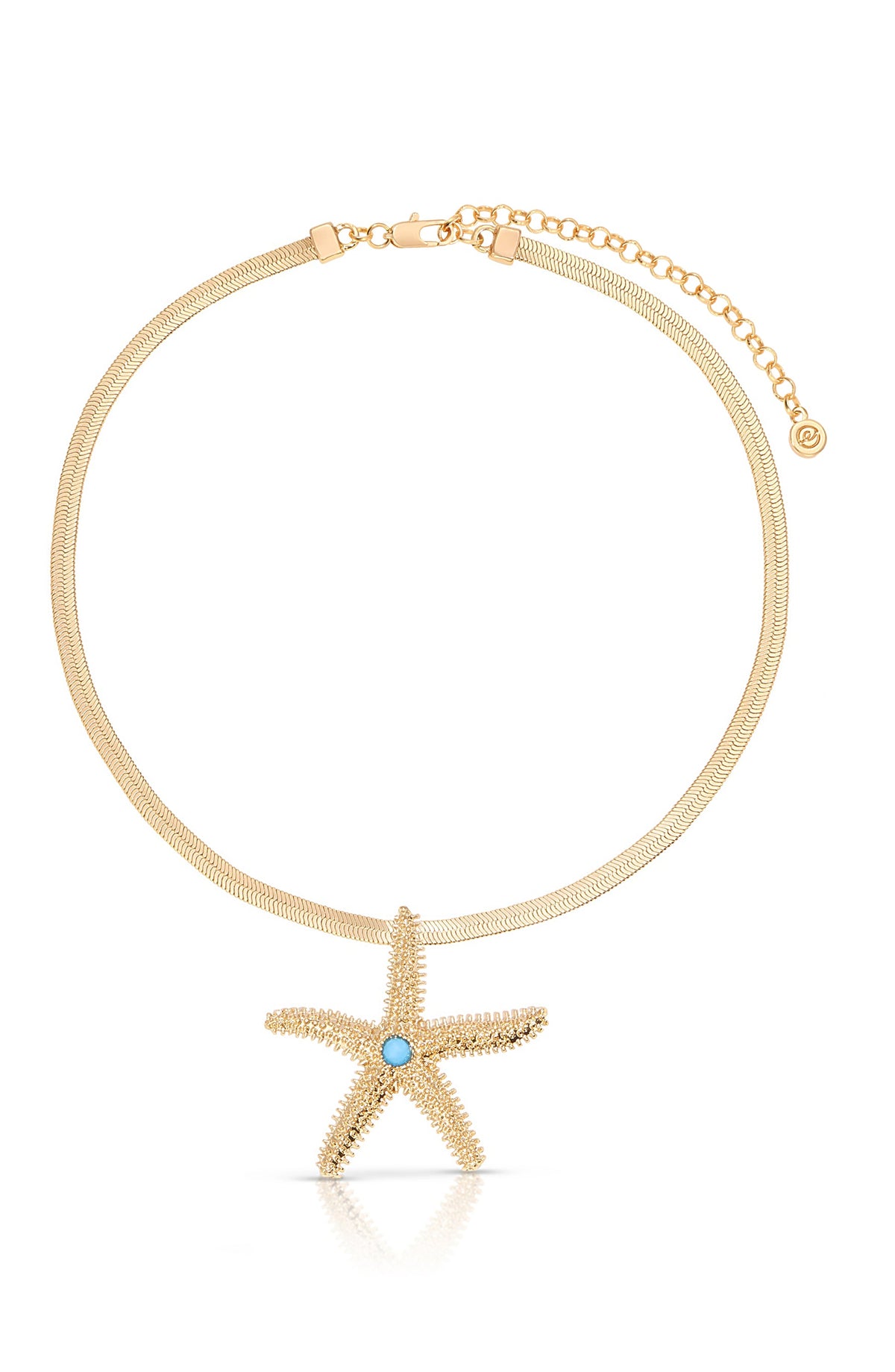 Mermaid Cove Starfish Necklace - Turquoise with 18k Gold Plating | Ettika