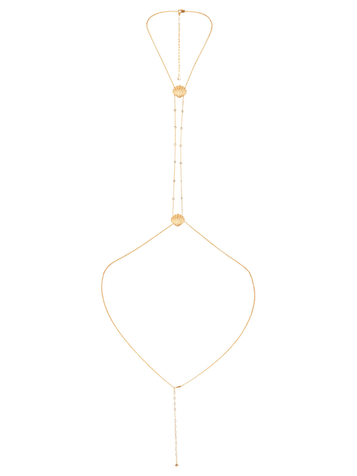 Scallop Shell Body Chain - Gold Tone | Ettika
