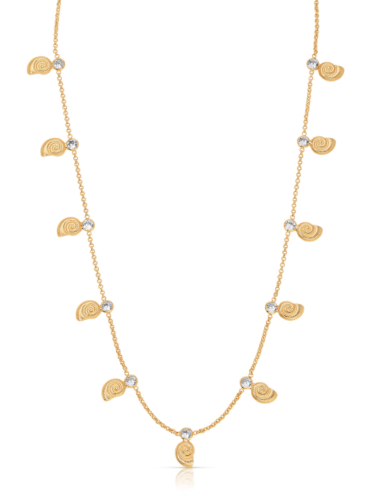 Nautilus Shell Charm Necklace - 18k Gold Plated | Ettika