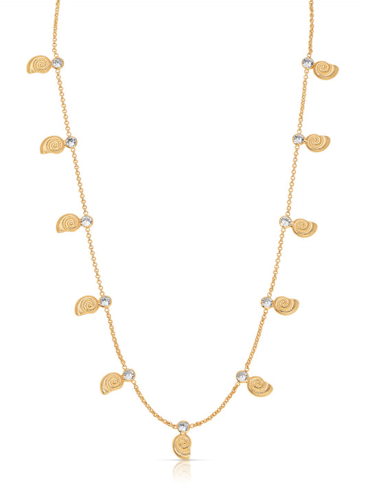 Nautilus Shell Charm Necklace - 18k Gold Plated | Ettika