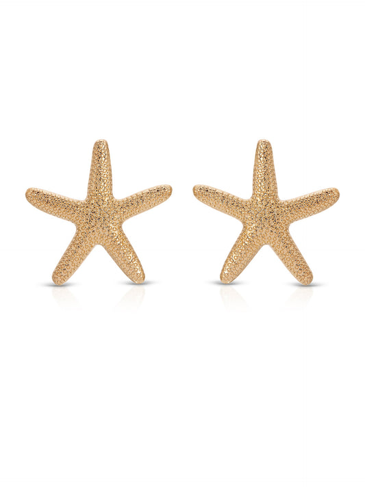 Statement Starfish Stud Earrings - 18k Gold Plated | Ettika