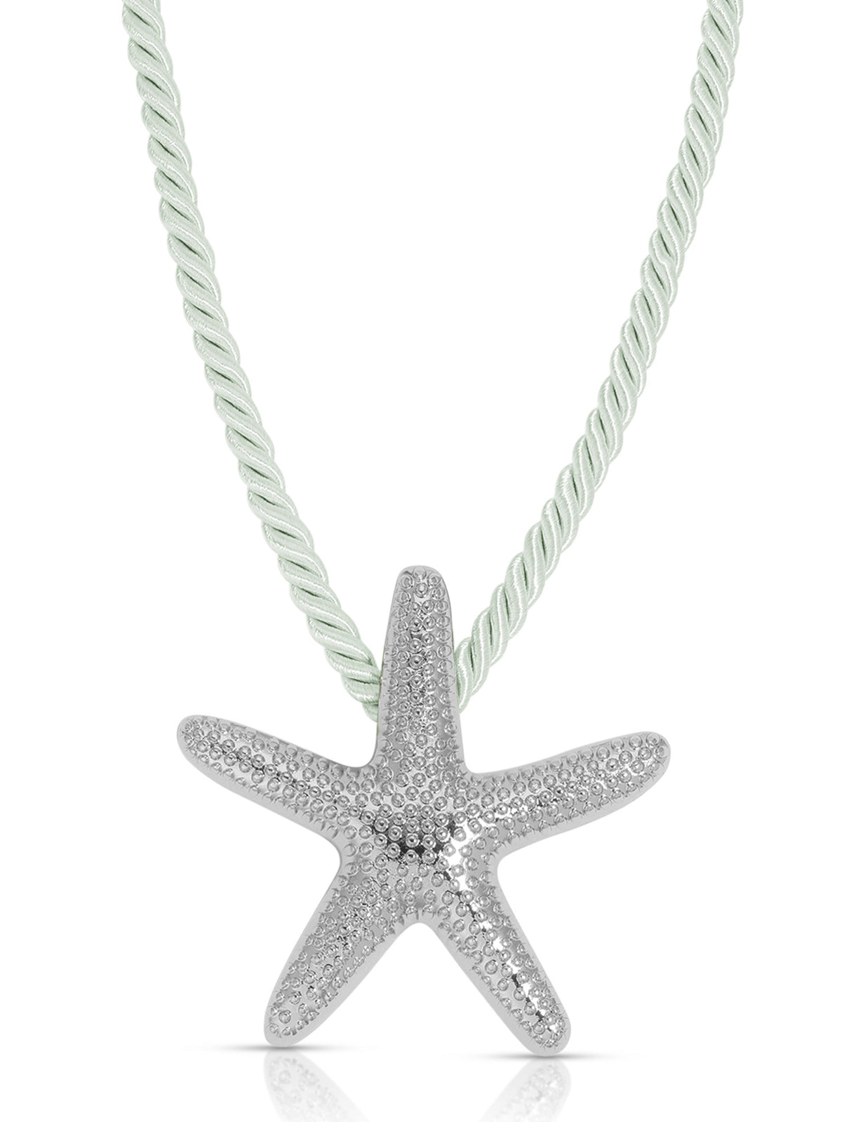 Starfish Statement Pendant Necklace - Beige Rope with 18k Gold Plating | Ettika