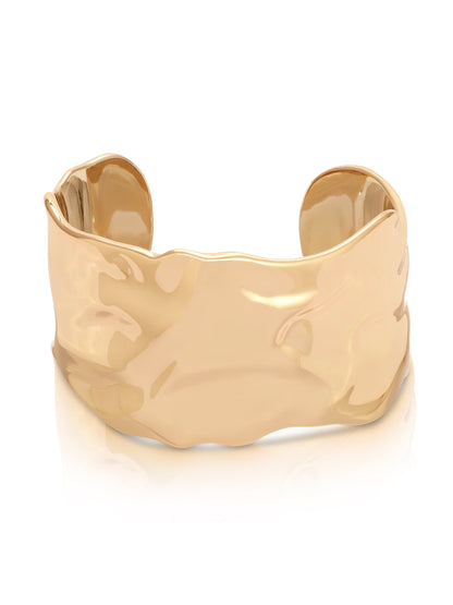 Thick Sculpted Cuff - 18k Gold Plated | Ettika