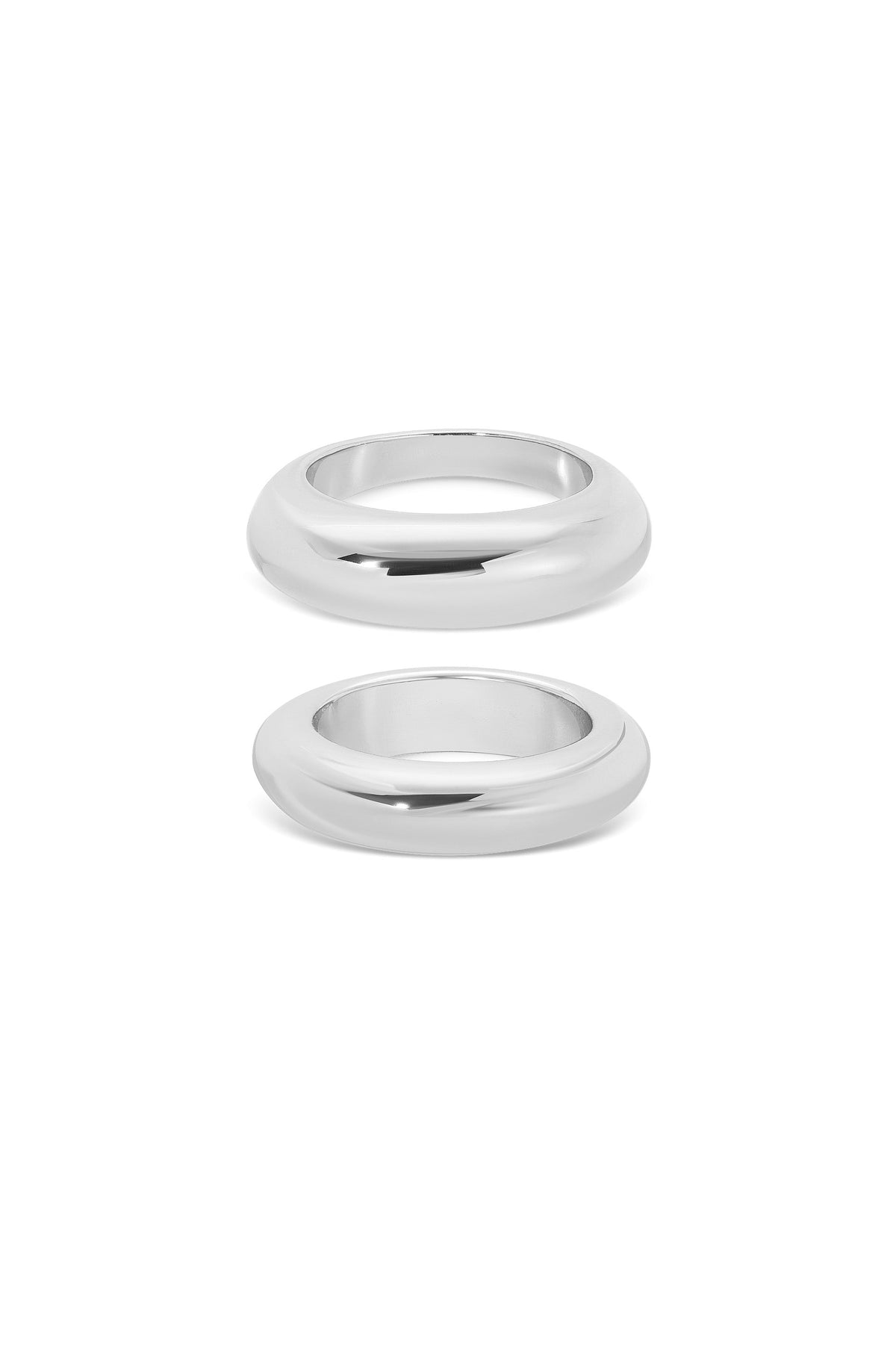 Modern Dome Ring Set - 18k Gold Plated | Ettika