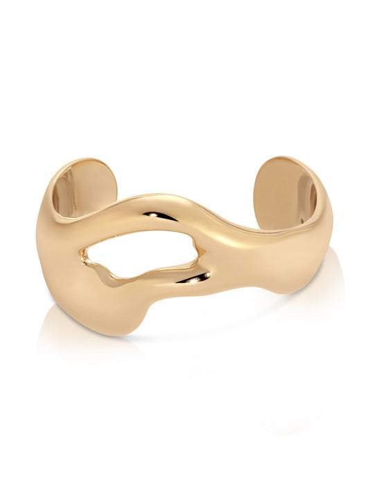 Open Abstract Cuff - 18k Gold Plated | Ettika