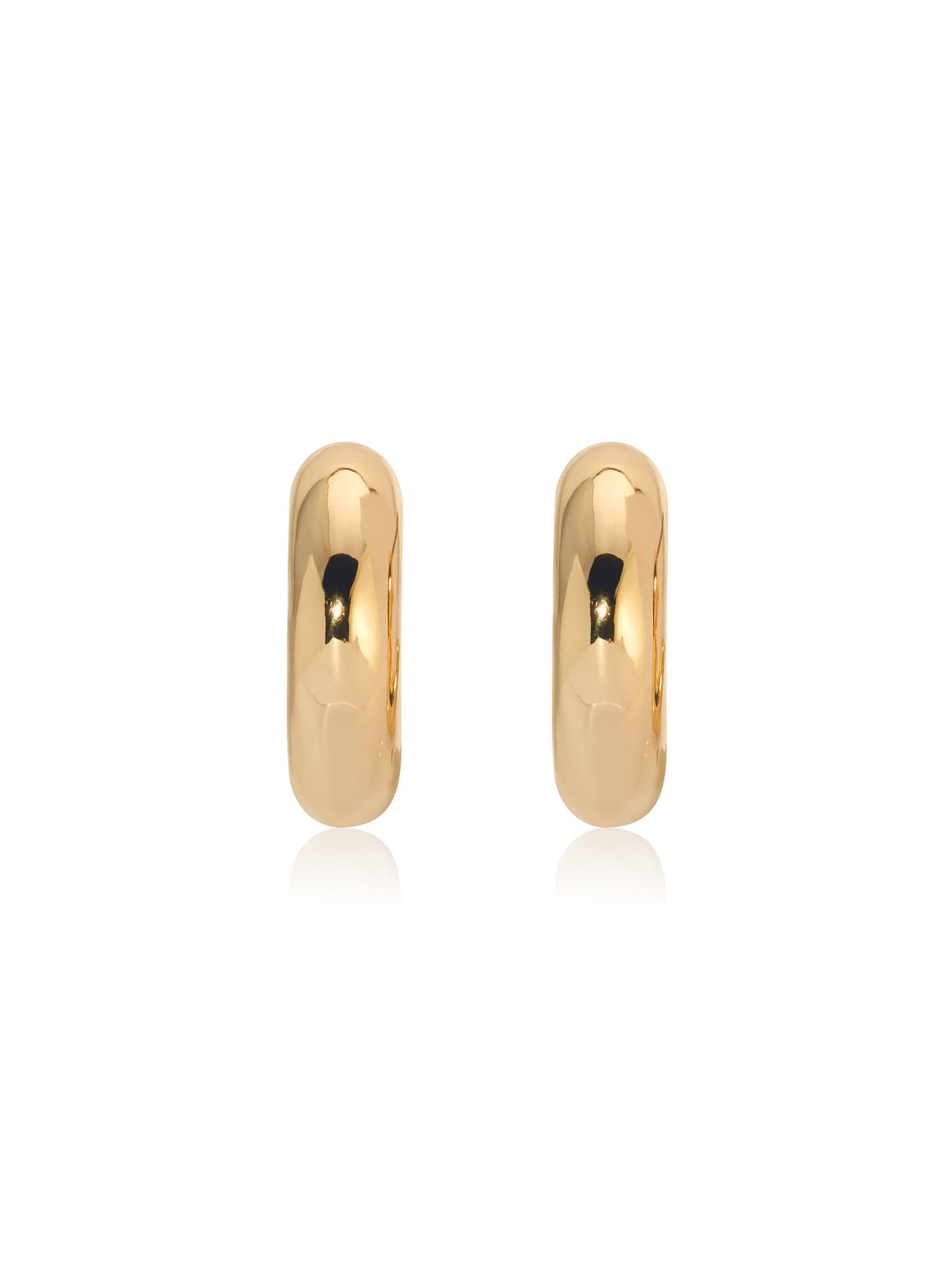 Mini Thick Classic Hoops - 18k Gold Plated | Ettika