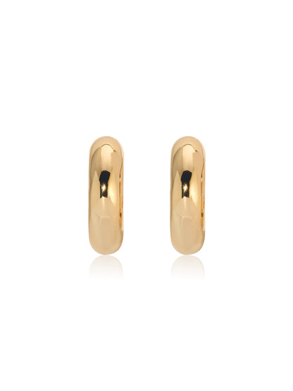 Mini Thick Classic Hoops - 18k Gold Plated | Ettika