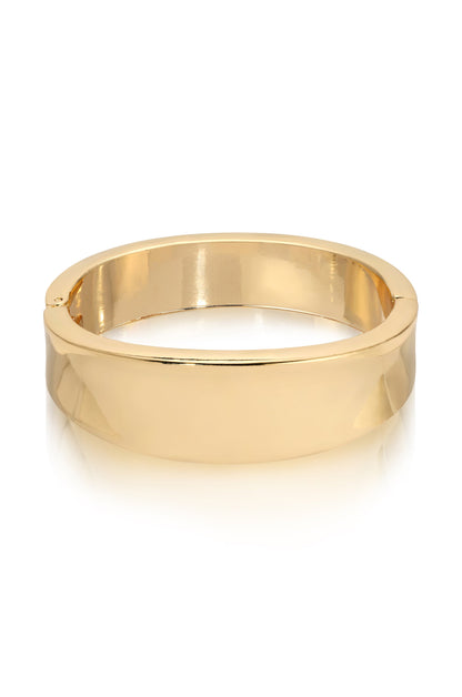 Squared Shine Bangle - 18k Gold Plated | Ettika