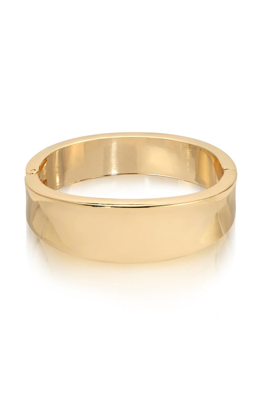 Squared Shine Bangle - 18k Gold Plated | Ettika