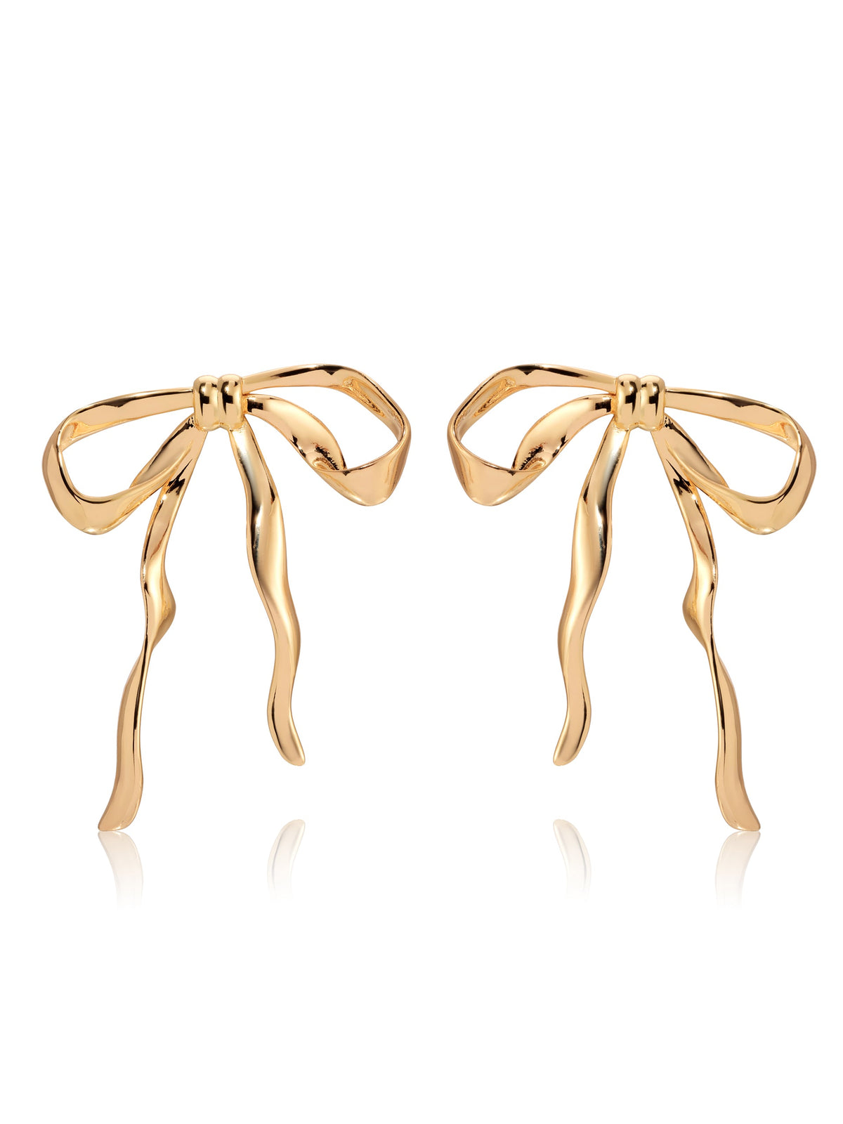 Bow Organica Earrings - 18k Gold Plated | Ettika