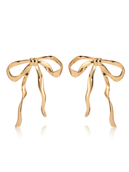 Bow Organica Earrings - 18k Gold Plated | Ettika