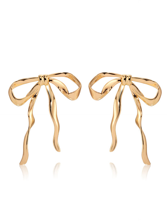 Bow Organica Earrings - 18k Gold Plated | Ettika