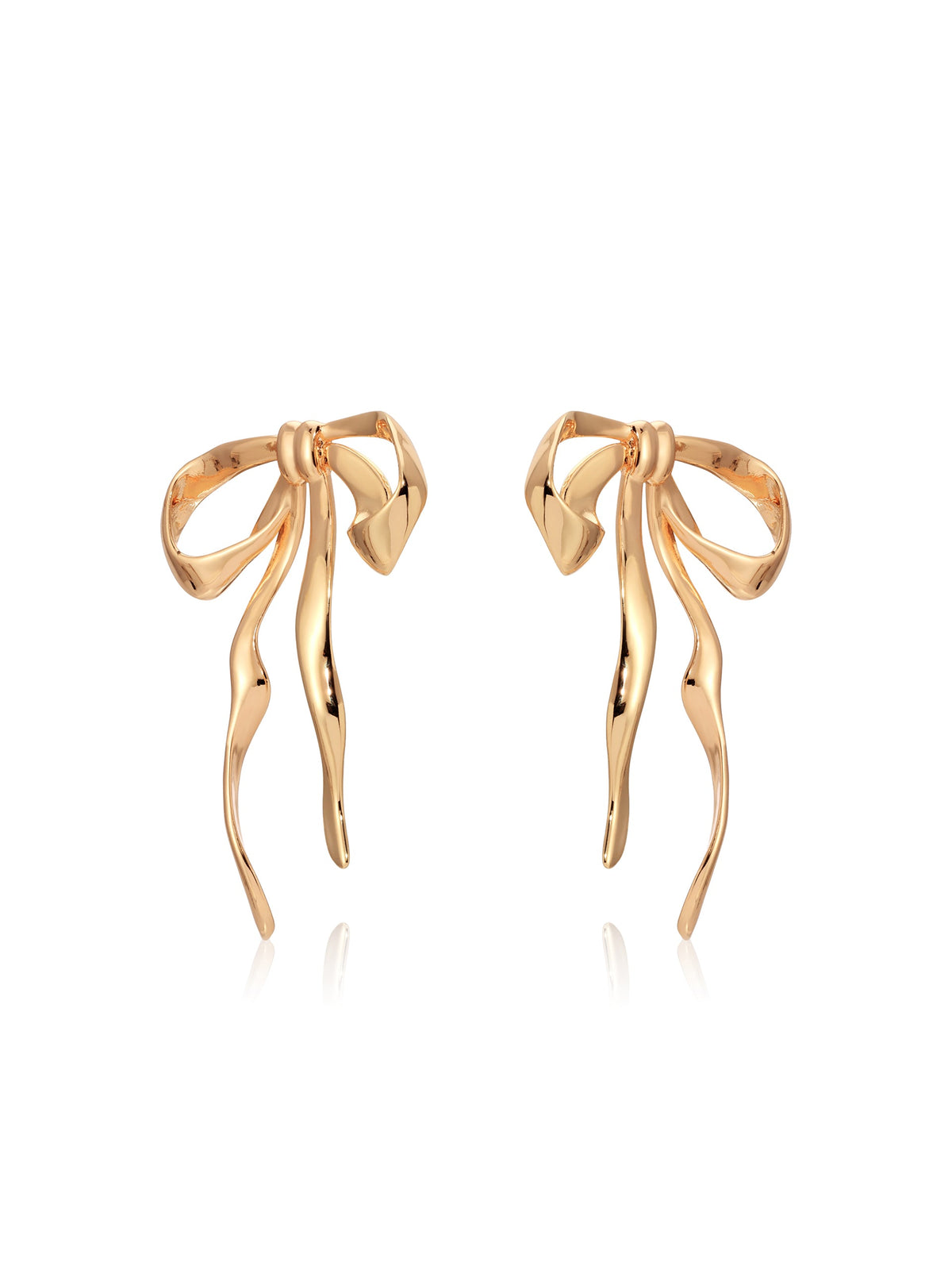 Bow Organica Earrings - 18k Gold Plated | Ettika