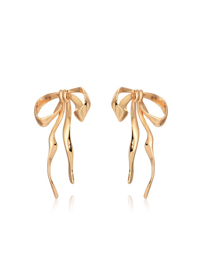 Bow Organica Earrings - 18k Gold Plated | Ettika