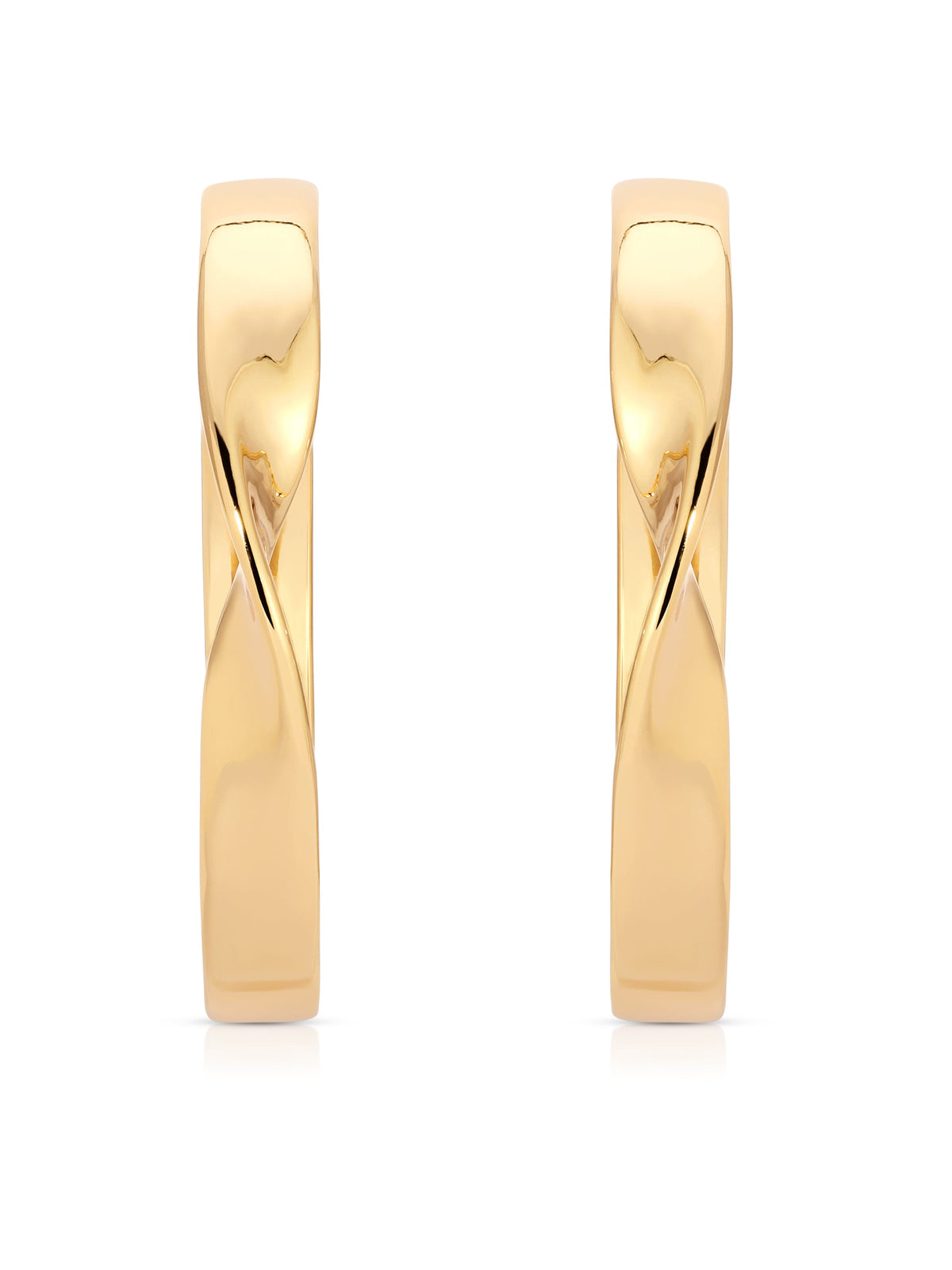 Heirloom Twist Large Hoops - 18k Gold Plated | Ettika